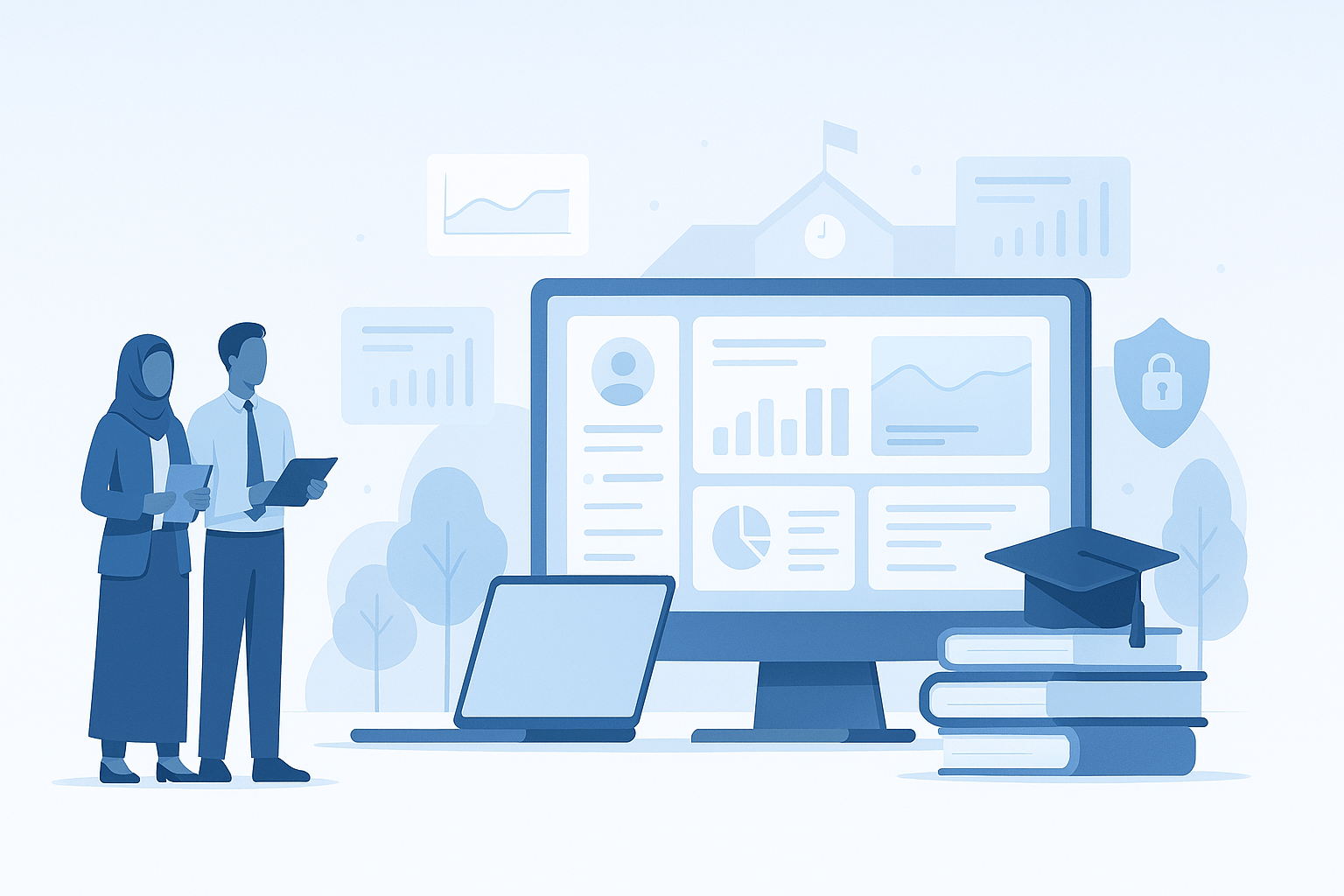 Students Information System Illustration